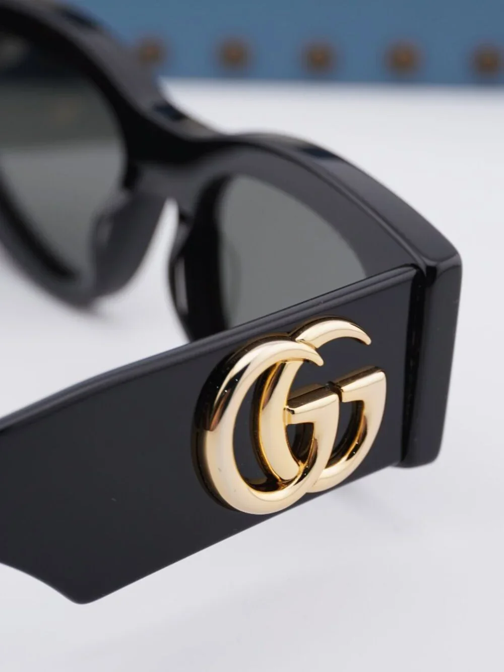Gucci GG1754S 001 Square Sunglasses - Black / Grey